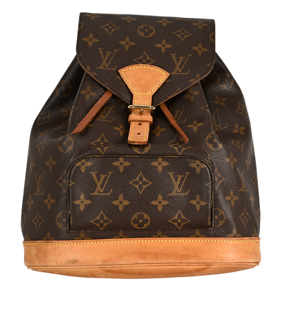Monsieur MM Backpack, &pound;650, Handbags, Brown, Canvas, Front view